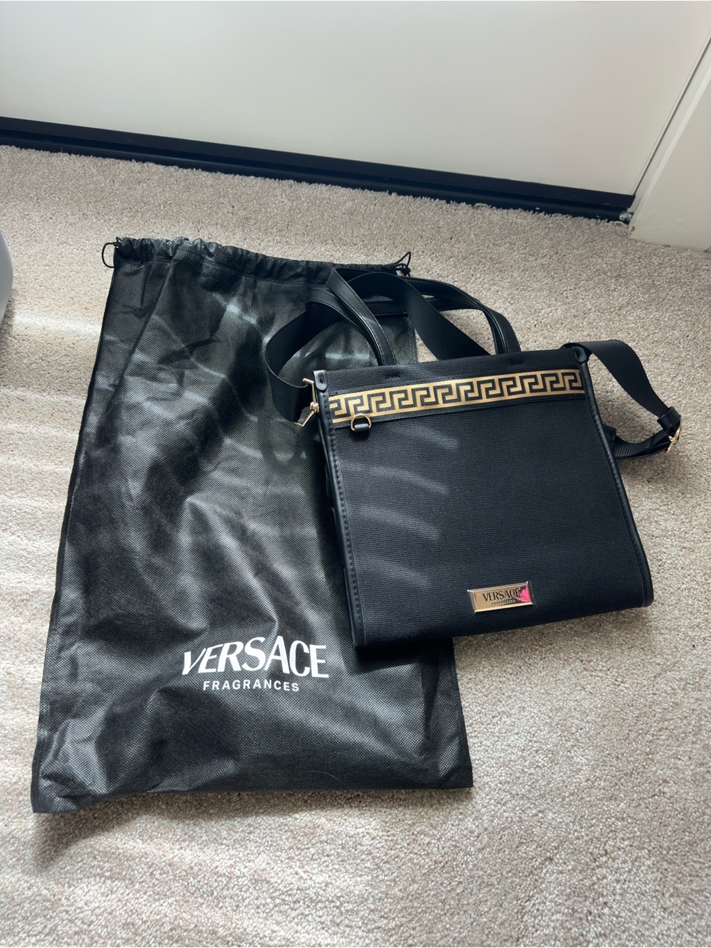 Versace Fragrance Black Crossbody